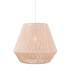 Lampa wisząca PRASLIN II P0584 oprawa w kolorze białym z beżowym abażurem MAXLIGHT