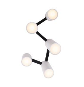 Lampa sufitowa LAXER C0230 oprawa w kolorze czerni i bieli MAXLIGHT
