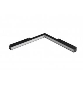 Narożna lampa liniowa ściana-sufit SAGA II CORNER B 25W CCT BLUETOOTH AZ5515 oprawa w kolorze czarnym do szynoprzewodu magnetycznego ALFA TRACK MAGNETIC AZzardo