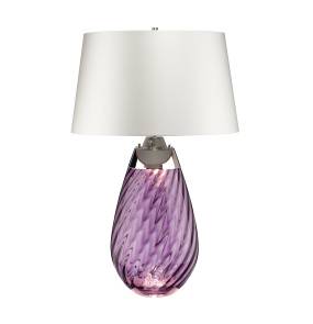 Lampa stołowa LENA LENA-TL-L-PLUM-OWSS oprawa w kolorze śliwkowym z białym abażurem ELSTEAD LIGHTING