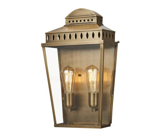 Kinkiet zewnętrzny MANSION MANSION-HOUSE-L-BR oprawa w kolorze postarzanego mosiądzu ELSTEAD LIGHTING