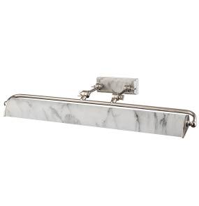 Galeryjka WINCHFIELD WINCHFIELD-PLL-PN-WM oprawa w kolorze polerowanego niklu i białego marmuru ELSTEAD LIGHTING