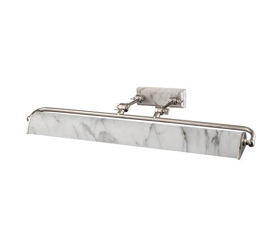 Galeryjka WINCHFIELD WINCHFIELD-PLL-PN-WM oprawa w kolorze polerowanego niklu i białego marmuru ELSTEAD LIGHTING
