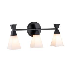 Kinkiet BOWTIE BOWTIE-3-MB oprawa w kolorze czarnym z białym kloszem ELSTEAD LIGHTING 