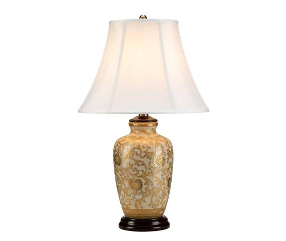 Lampa stołowa GOLDTHISTLE GOLD-THISTLE-TL oprawa w kolorze bieli i złota ELSTEAD LIGHTING