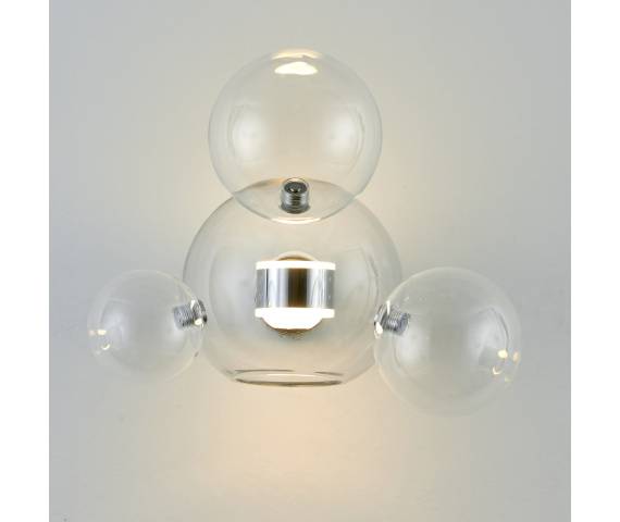 Kinkiet BUBBLES ST-0801W-3+1 chrome oprawa w kolorze chromu Step Into Design