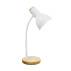 Lampka biurkowa SM-W02-WH oprawa w kolorze bieli i drewna ZUMA LINE