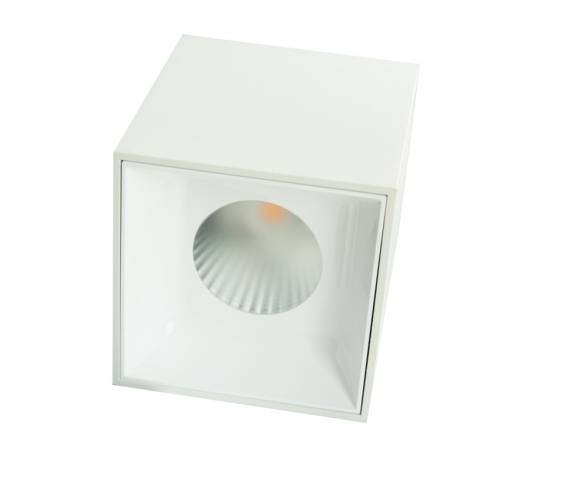 C0177 DECKENLEUCHTE ECKIG WEISS  TECH