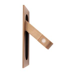 Kinkiet podtynkowy LIBRA W0377 oprawa mosiężna MAXLIGHT