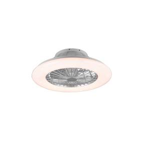 Plafon z wentylatorem STRALSUND R62522987 oprawa w kolorze srebrnym + pilot RL