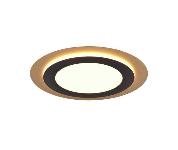 WYPRZEDAŻ Plafon MORGAN 641519280 oprawa w kolorze czarnym i złotym TRIO