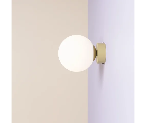 Kinkiet BALL WALL 1076C12_S estetyczna oprawa w kolorze pistacjowym ALDEX
