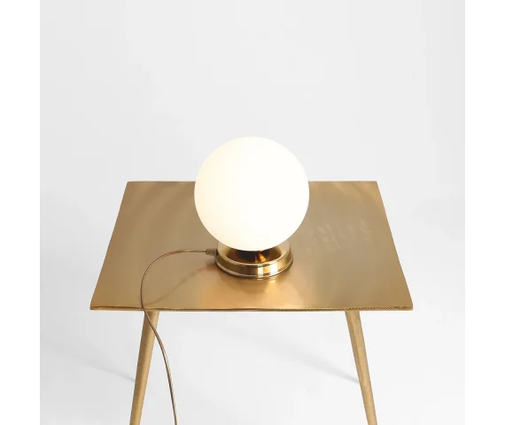 Lampa stołowa BALL TABLE 1076B30_S modna oprawa w kolorze złotym ALDEX