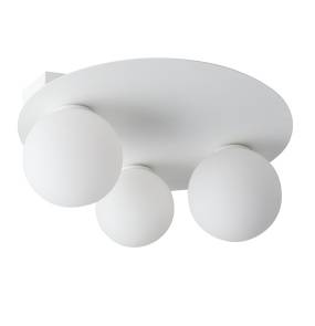 Plafon ARGON 3 KOŁO 33269 oprawa w kolorze białym SIGMA