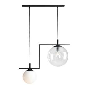 Lampa wisząca ZAC 2 BLACK MIX 1038H1 oprawa w kolorze czarnym ALDEX