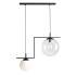 Lampa wisząca ZAC 2 BLACK MIX 1038H1 oprawa w kolorze czarnym ALDEX