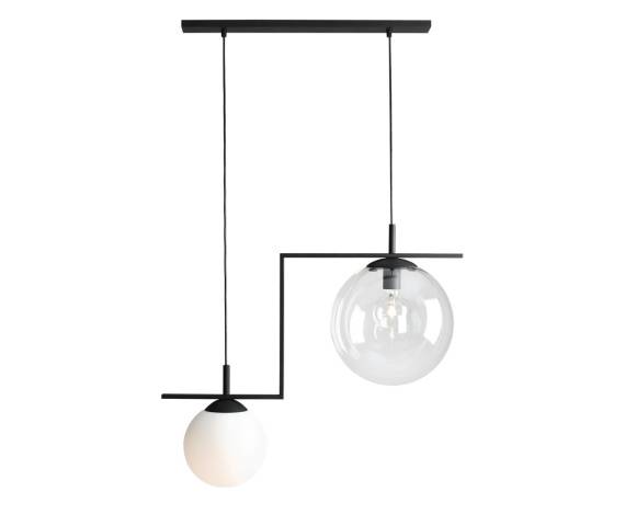 Lampa wisząca ZAC 2 BLACK MIX 1038H1 oprawa w kolorze czarnym ALDEX