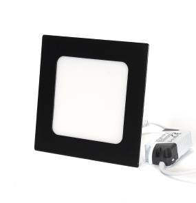 Panel Led podtynkowy kwadrat czarny 6W 4000K PL-B03