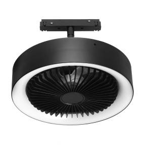 Lampa magnetyczna + wiatrak DDEX-B07 12W 4000K w kolorze czarnym DL