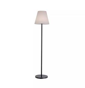 Zewnętrzna lampa stojąca HOLLY 19826-18 oprawa w kolorze czarnym z białym kloszem ZUMA LINE by Paul Neuhaus