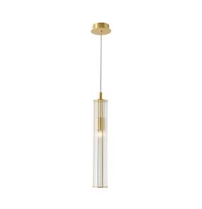 Lampa wisząca ARIA 1220 oprawa w kolorze szczotkowanego mosiądzu ZUMA LINE