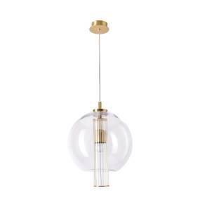 Lampa wisząca BELLA 1240 oprawa w kolorze szczotkowanego mosiądzu ZUMA LINE