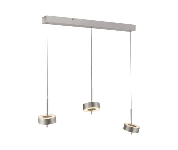 Lampa wisząca Q-ROTATE 2248-95 oprawa w kolorze aluminium + pilot ZUMA LINE by Paul Neuhaus