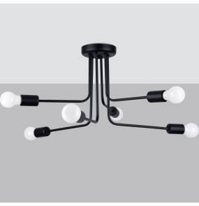 Lampa sufitowa NORAH 6 SL.1452 oprawa w kolorze czarnym