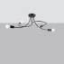 Lampa sufitowa LEVAR 4 SL.1455 oprawa w kolorze czarnym SOLLUX LIGHTING