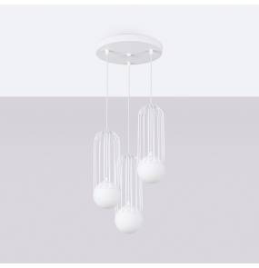 Lampa wisząca BRINA 3P SL.1335 oprawa w kolorze białym SOLLUX LIGHTING