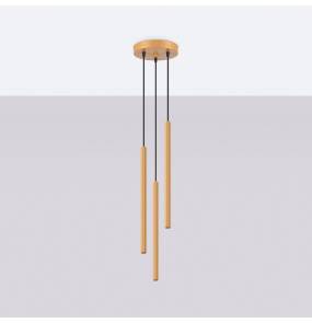 Lampa wisząca ARCHE 3P SL.1342 oprawa w kolorze złotym SOLLUX LIGHTING