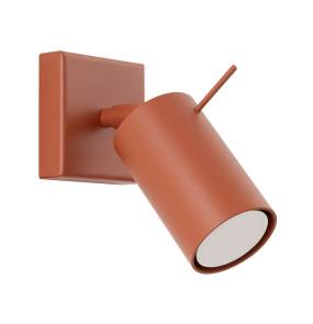 Kinkiet RING SL.1506 oprawa w kolorze ochra czerwona SOLLUX LIGHTING