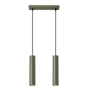 Lampa wisząca LAGOS 2 SL.1485 oprawa w kolorze zielona oliwka SOLLUX LIGHTING