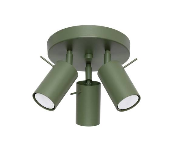Plafon RING 3P SL.1503 oprawa w kolorze zielonej oliwki SOLLUX LIGHTING
