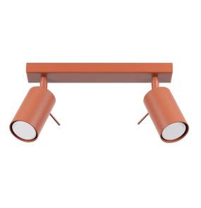 Plafon RING 2 SL.1507 oprawa w kolorze ochra czerwona SOLLUX LIGHTING