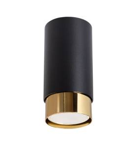 Plafon NERO 12,5 SL.1410 oprawa w kolorze czerni i złota SOLLUX LIGHTING