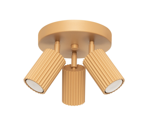 Lampa sufitowa KARBON 3P SL.1563 oprawa w kolorze złotym Sollux Lighting
