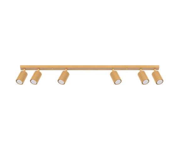 Listwa sufitowa KARBON 6L SL.1566 oprawa w kolorze złotym Sollux Lighting