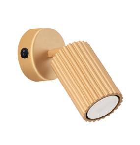 Kinkiet z włącznikiem KARBON SL.1560 oprawa w kolorze złotym Sollux Lighting