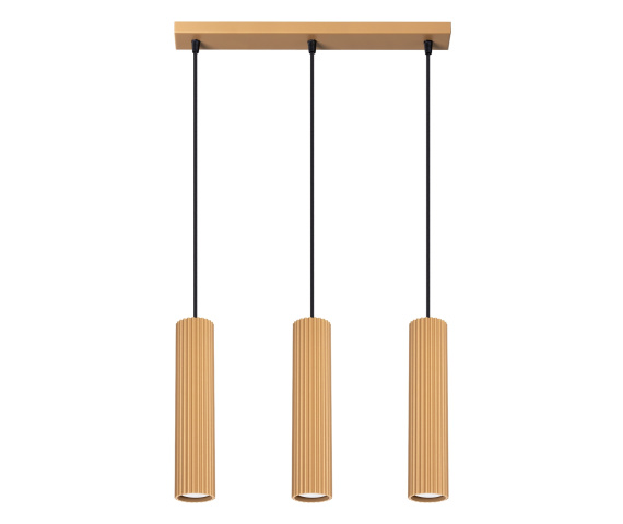 Lampa wisząca KARBON 3L SL.1556 oprawa w kolorze złotym Sollux Lighting