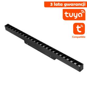 Lampa LED z Diodami Do Szyn Magnetycznych DDCX-GS24-436-TY Tuya 24W CCT oprawa w kolorze czarnym DL