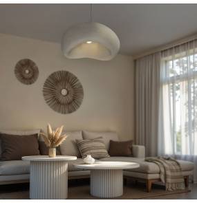Lampa wisząca KJ2188 OSTIA 70cm E27 oprawa w kolorze białym DL