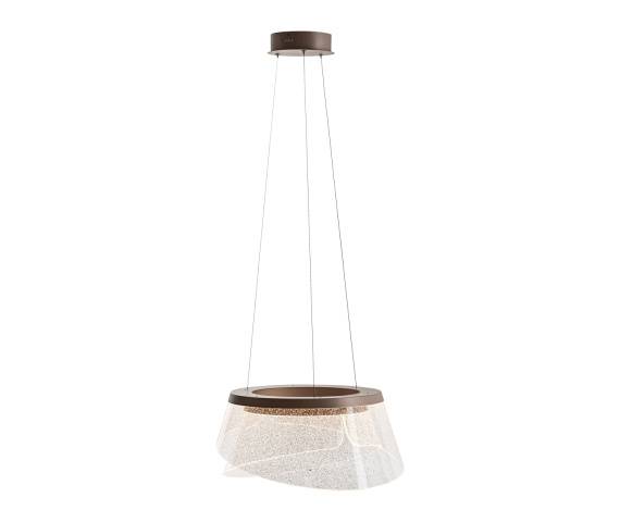 Lampa wisząca Foren PND-59178-47W-3K oprawa w kolorze brązowym ITALUX