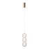 Lampa wisząca Ganti PND-34362-3V-HBR-OPAL oprawa w kolorze złotym ITALUX