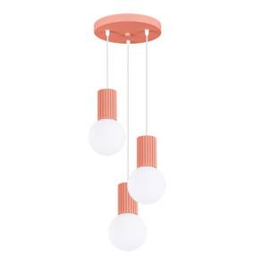 Lampa wisząca HALO 3P SL.1755 oprawa w kolorze brzoskwiniowym Sollux Lighting