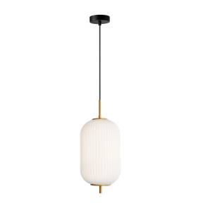 Lampa wisząca Olmeto PND-28798-1-GD-WH oprawa w kolorze czerni i złota ITALUX