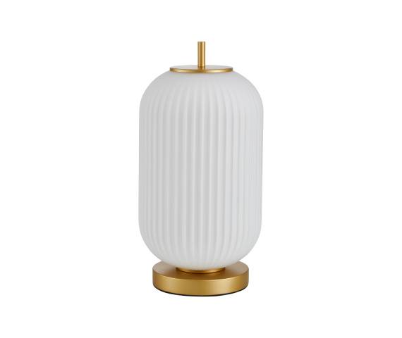 Lampa stołowa Olmeto TB-28798-1-GD-WH oprawa w kolorze złotym ITALUX