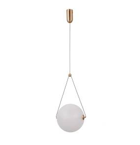 Lampa wisząca Rastia PND-34361-L-HBR-OPAL oprawa w kolorze złotym ITALUX
