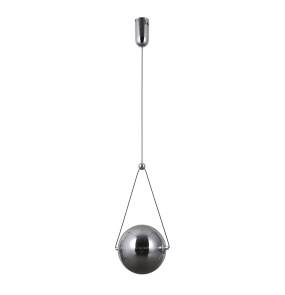 Lampa wisząca Rastia PND-34361-M-CH-SG chromowana oprawa z dymionym kloszem ITALUX