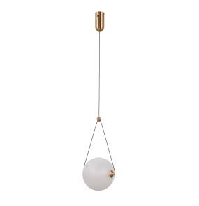 Lampa wisząca Rastia PND-34361-M-HBR-OPAL oprawa w kolorze złotym ITALUX